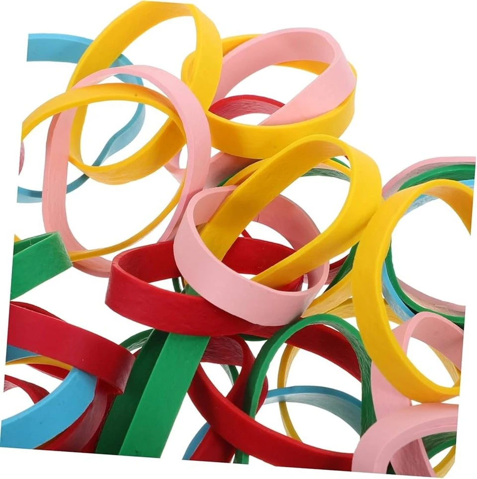 colorful rubber bands for school projects