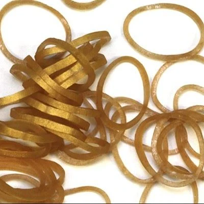 Metallic gold rubber bands for elegant gift wrapping