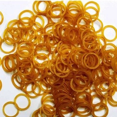 Shiny gold rubber bands for wedding favors and decorations