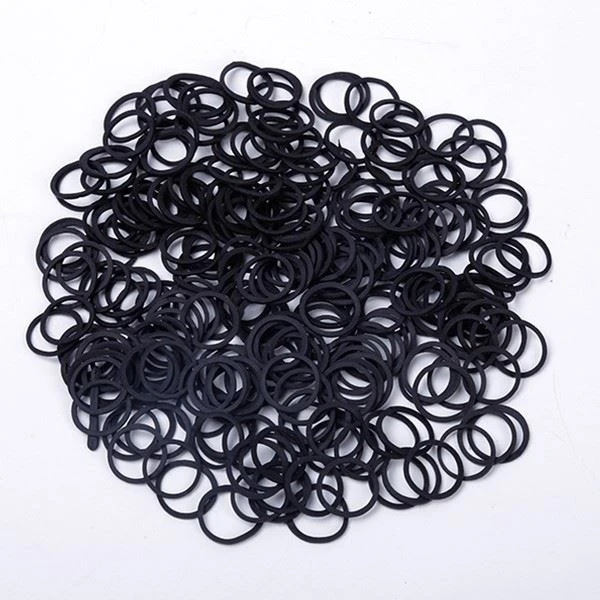 black micro rubber bands