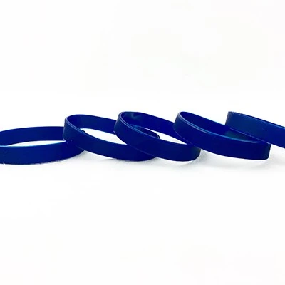Eco-friendly navy blue rubber bands