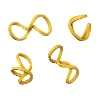 Color-coded postal rubber bands