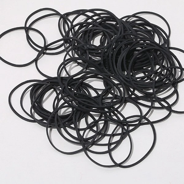 Slim Black Rubber Loops